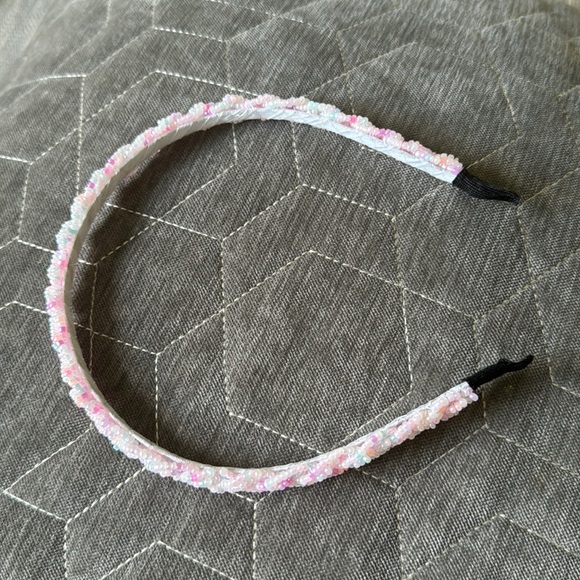 Pastel Seed Bead Cotton Candy Headband - Picture 3 of 8